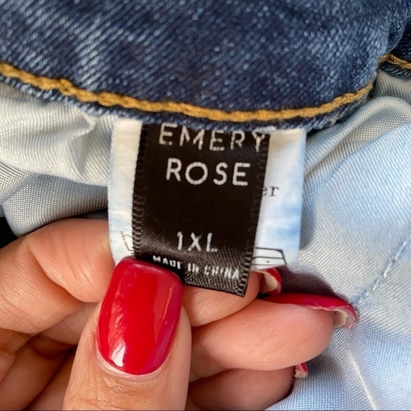Emery Rose High Waist distressed jeans Size 1XL - Picture 3 of 10